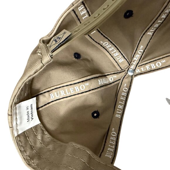 Burlebo Tan Embroidered Flying Mallard Duck Rope Paddy Cap Snapback Mens OS - Picture 5 of 6